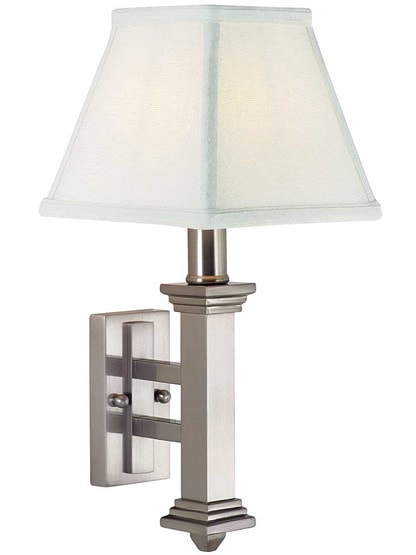 Harris 1-Light Wall Sconce in Satin Nickel.